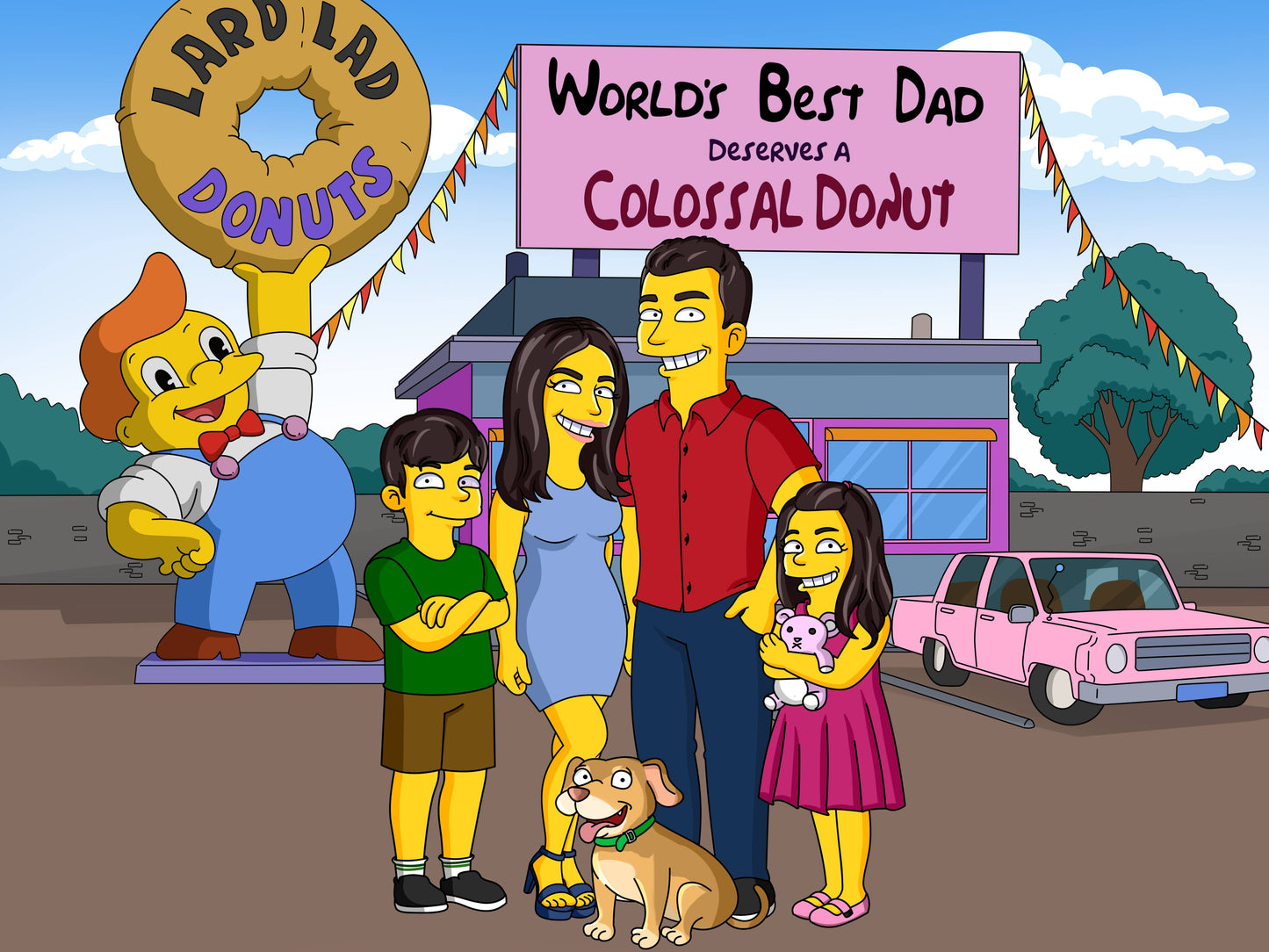 Full Body - Fathers Day Donut Shop