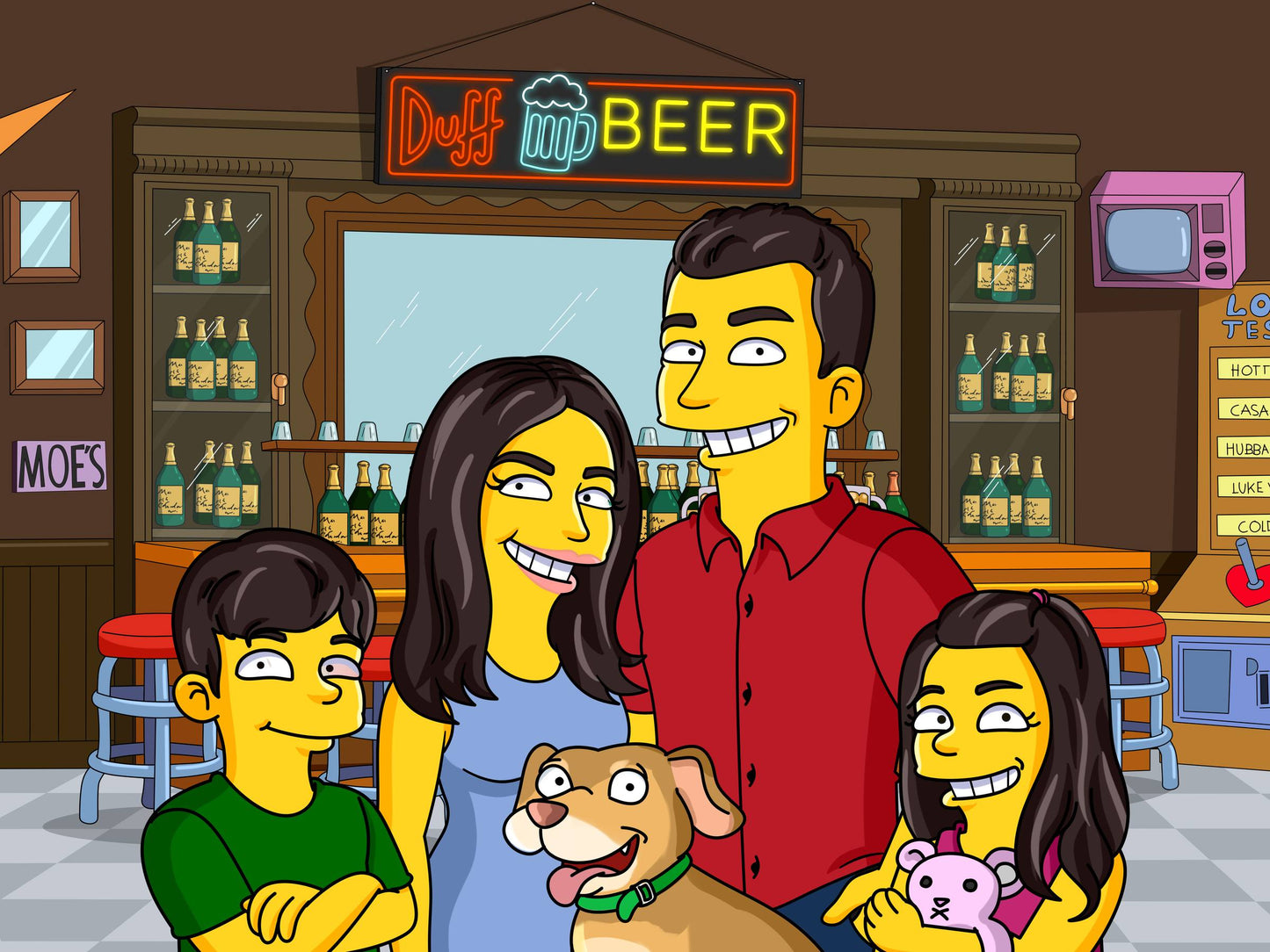 FREE Mug With Your Turned Yellow Portrait - custom Simpsons-style cartoon art by Turned Yellow