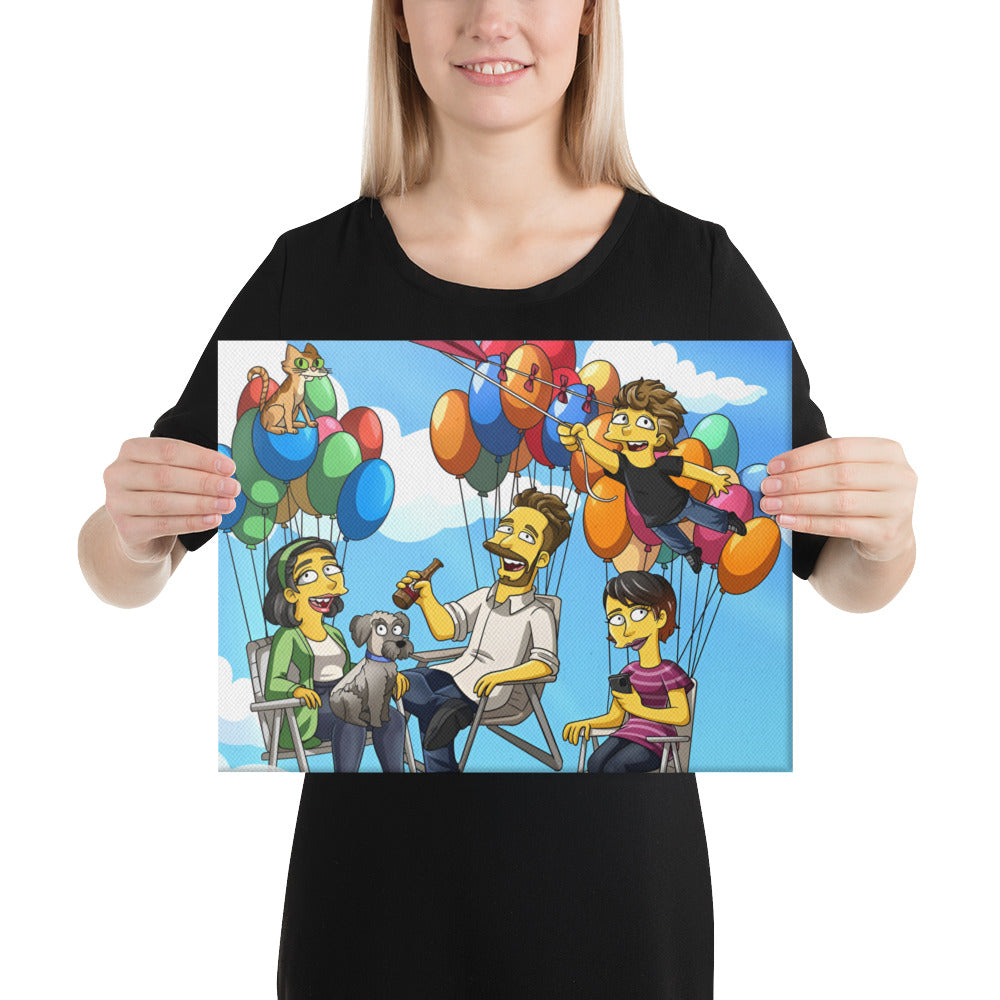 Custom Turned Yellow Portrait + Canvas