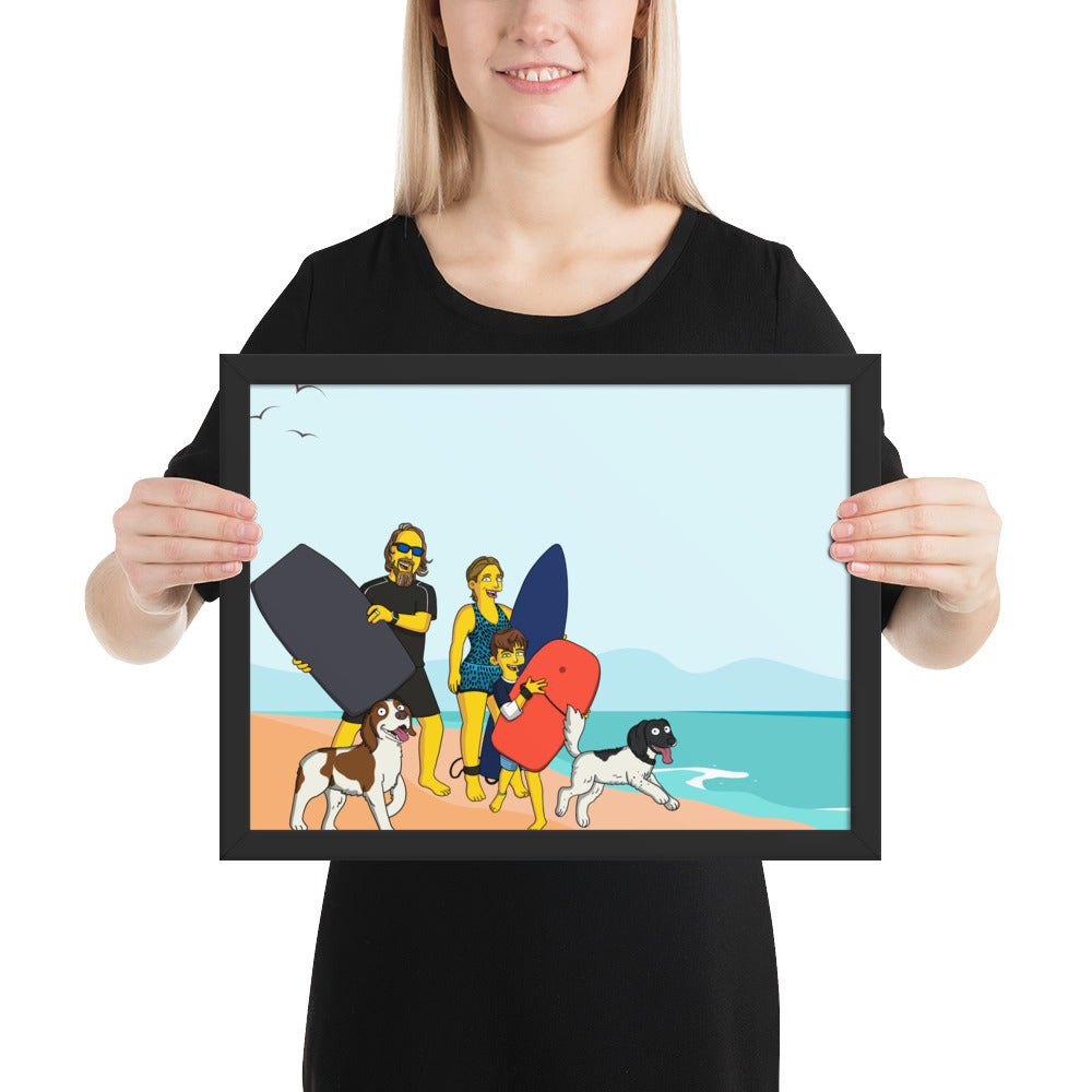 Custom Turned Yellow Portrait + Framed Poster