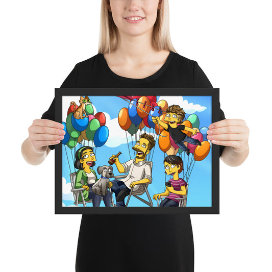 Custom Turned Yellow Portrait + Framed Poster