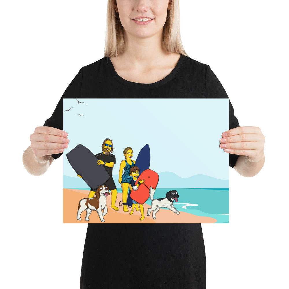 Custom Turned Yellow Portrait + Unframed Poster