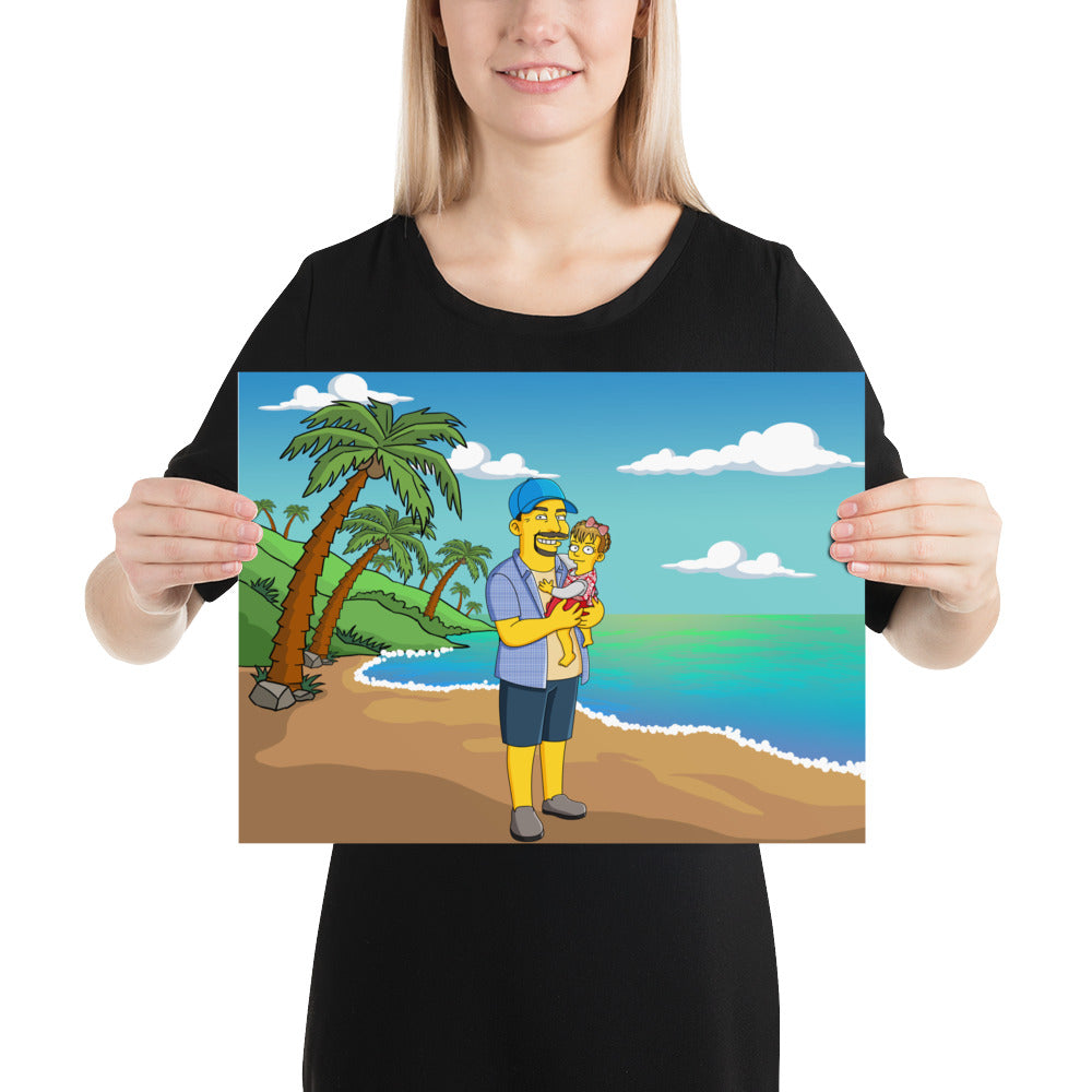 Custom Turned Yellow Portrait + Unframed Poster
