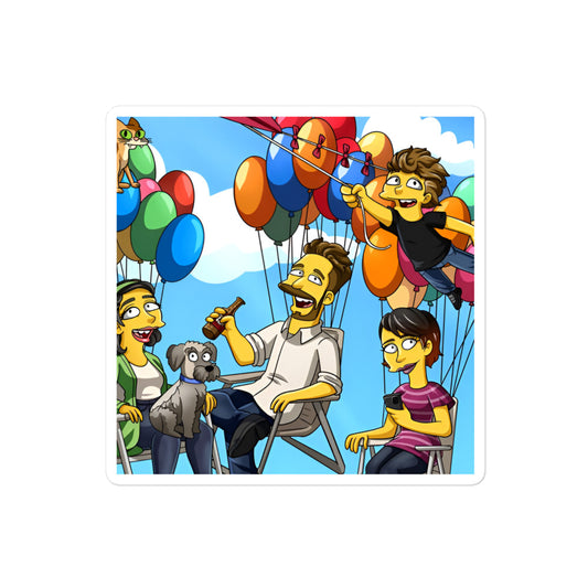 Custom Turned Yellow Portrait + Stickers