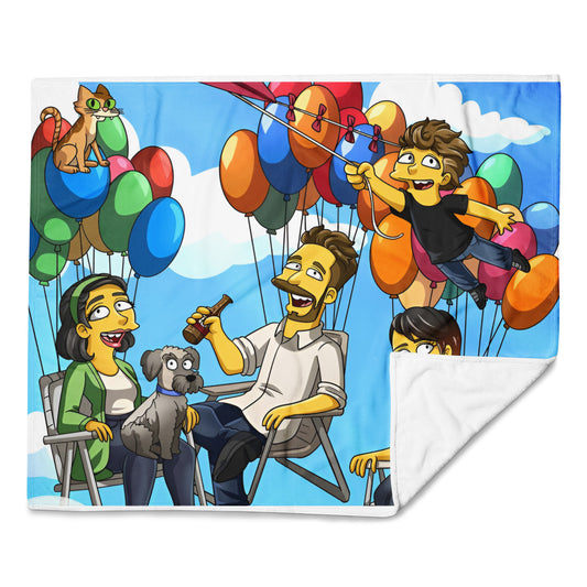 Custom Turned Yellow Portrait + Blanket