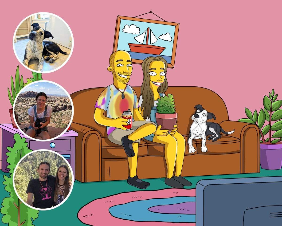 Turn Me Yellow! - custom Simpsons-style cartoon art by Turned Yellow