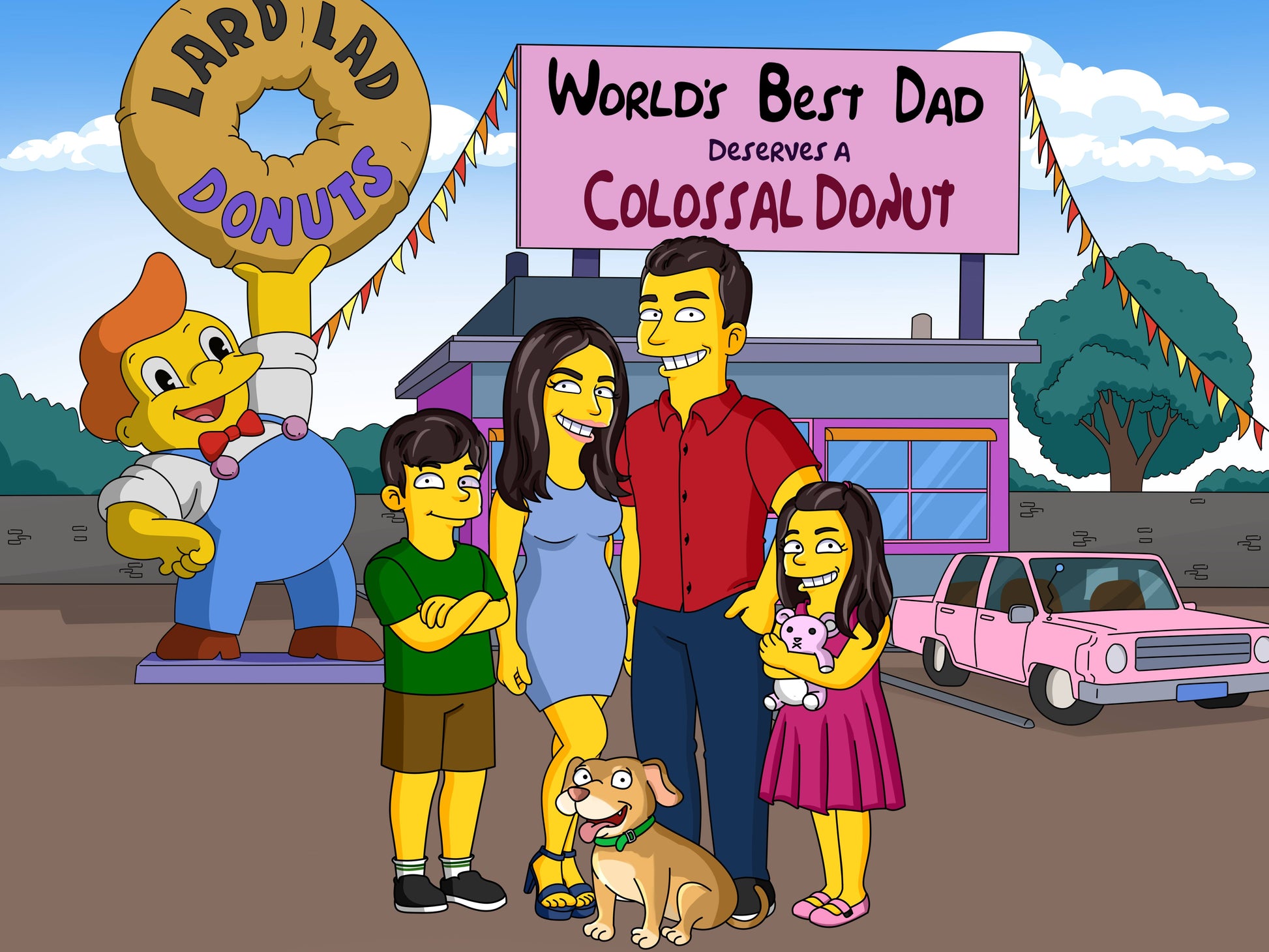 Full Body - Fathers Day Donut Shop