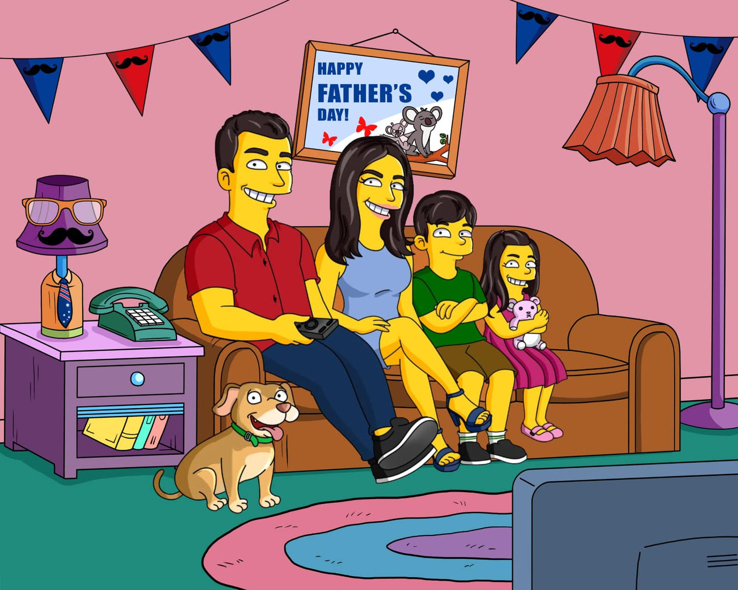 Turn Me Yellow! - custom Simpsons-style cartoon art by Turned Yellow
