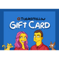 Turned Yellow Gift Card - custom Simpsons-style cartoon art by Turned Yellow