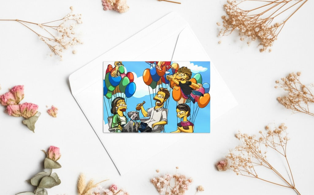 Custom Turned Yellow Portrait + Greeting Cards