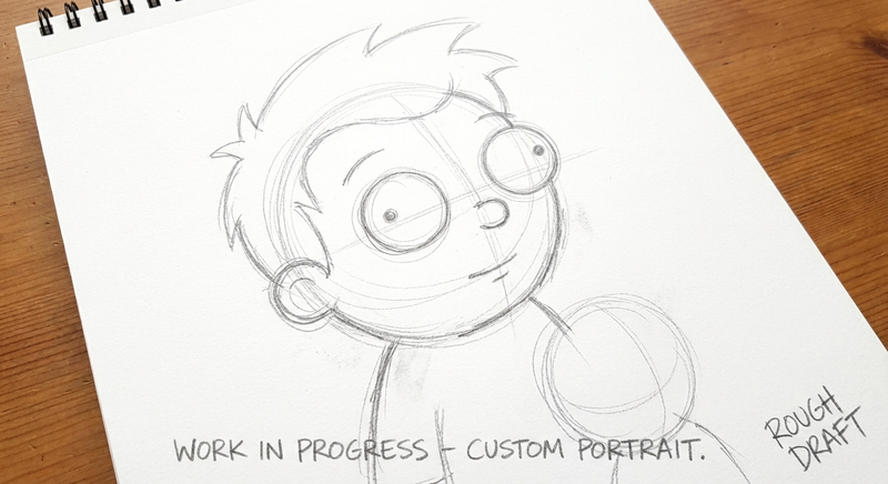 <p>Pose & rough sketch</p>