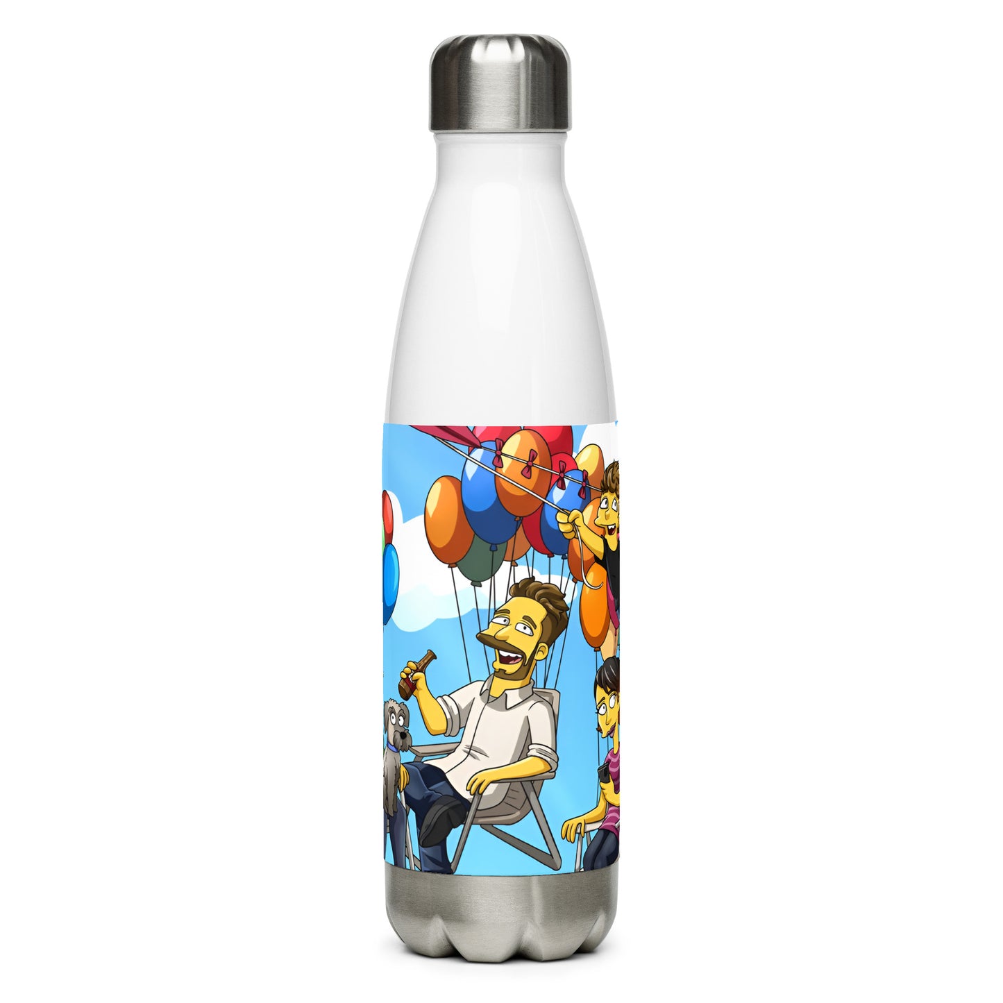 Custom Turned Yellow Portrait + Water Bottle