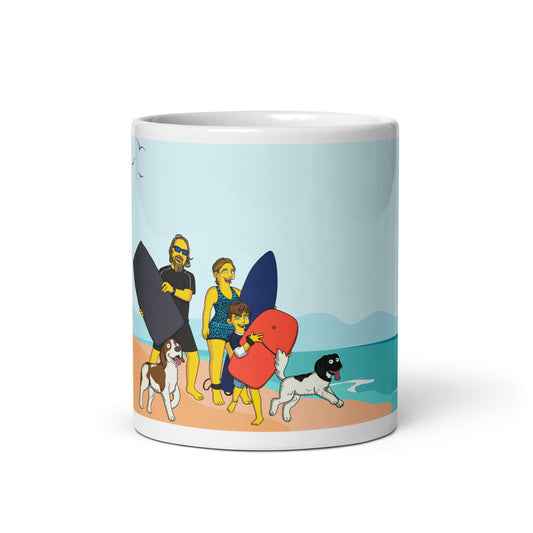 Custom Turned Yellow Portrait + Mug