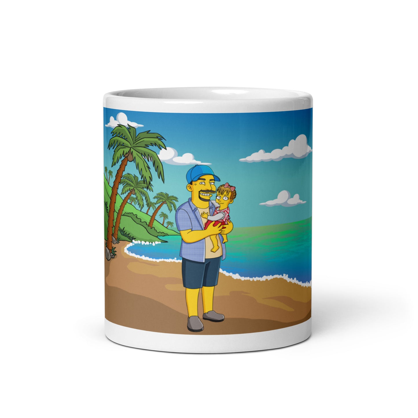 Custom Turned Yellow Portrait + Mug