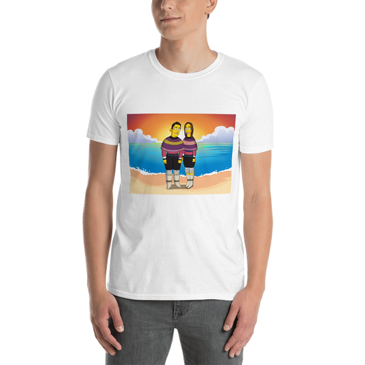 Unisex T-Shirt - custom Simpsons-style cartoon art by Turned Yellow